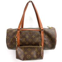 LOUIS VUITTON ルイヴィトン モノグラム パピヨン30 旧型 M51365 ハンドバッグ ポーチ付き ブラウン 瑞穂店