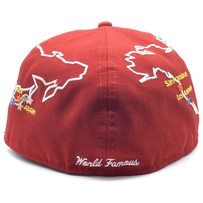 SUPREME シュプリーム 23AW Worldwide Box Logo New Era ワールドワイド ボックスロゴ ニューエラ ベースボールキャップ レッド Size 7 5/8 (60.6cm) 福生店