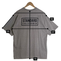 STANDARD CALIFORNIA スタンダードカリフォルニア SD HEAVYWEIGHT BOX LOGO T ヘビーウェイト ボックスロゴ プリントTシャツ グレー Size XL 福生店