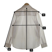 AIME LEON DORE エメレオンドレ Jacquard Stripe Shirt ジャガード ストライプ シャツ 長袖 ホワイト Size S 福生店