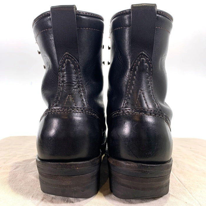 Wesco ウエスコ Job Master ジョブマスター LTT レースアップ レザーブーツ ブラック 38 05 Size 8 1/2D (26.5cm) 福生店