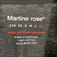 Martine Rose マーティンローズ FUNNEL NECK T-SHIRT ファネルネック ロングスリーブTシャツ ブラック Size XL 福生店