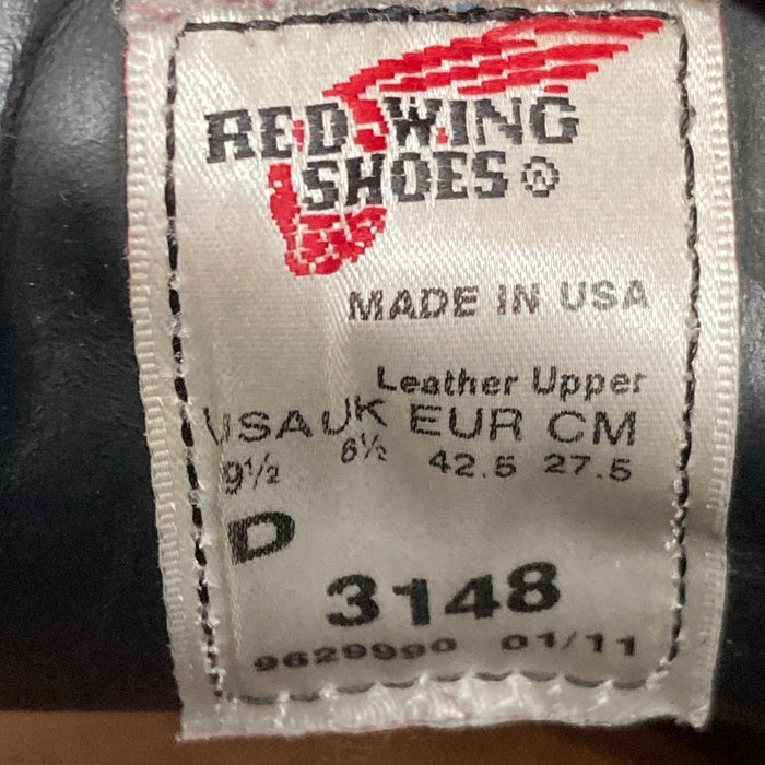 RED WING レッドウィング 3148 Work Chukka ワークチャッカ ブラック sizeUS9.5 瑞穂店