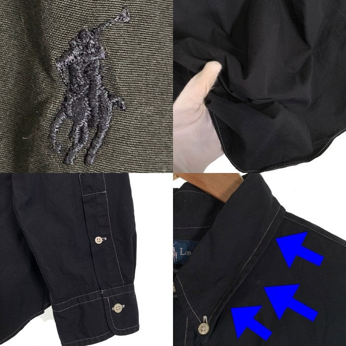 Ralph Lauren ラルフローレン ボタンダウンシャツ ブラック Size XL 福生店