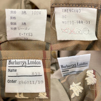 BURBERRYS バーバリーズ WRO49-944-01 コットン トレンチコート TRENCH40 80s ベージュ size- 瑞穂店