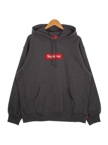 SUPREME シュプリーム 21AW Box Logo Hooded Sweatshirt ボックスロゴ スウェットパーカー チャコール Size L 福生店