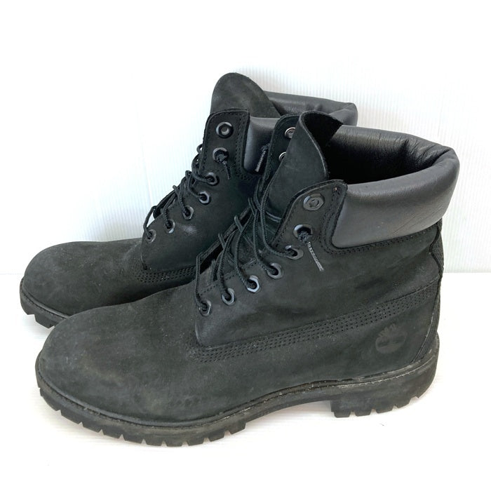 Timberland ティンバーランド 6インチプレミアムブーツ ヌバックレザー ブラック 10073 Size 28cm 瑞穂店