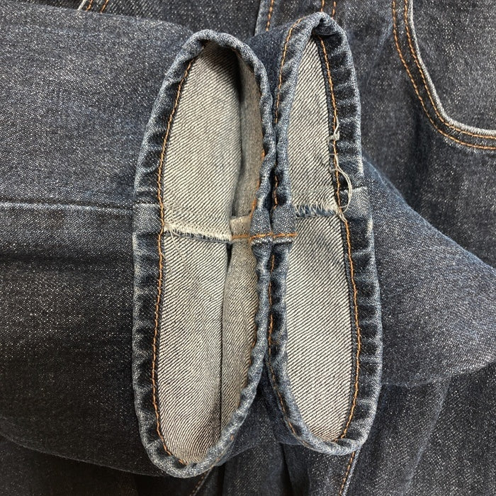 KENZO JEANS ケンゾー ジーンズ 北斎タグ ボタンフライ テーパード デニムパンツ インディゴ size79cm-2 瑞穂店