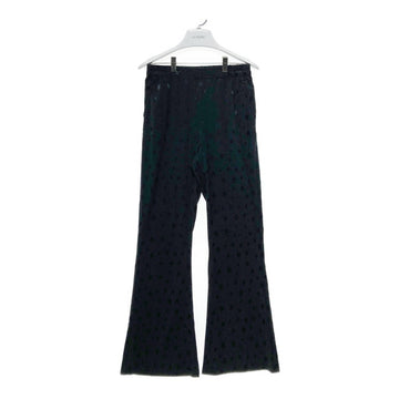 x-girl エックスガール HEXAGRAM JERSEY FLARE PANT ヘキサゴン 総柄 フレアパンツ ブラック sizeM 瑞穂店