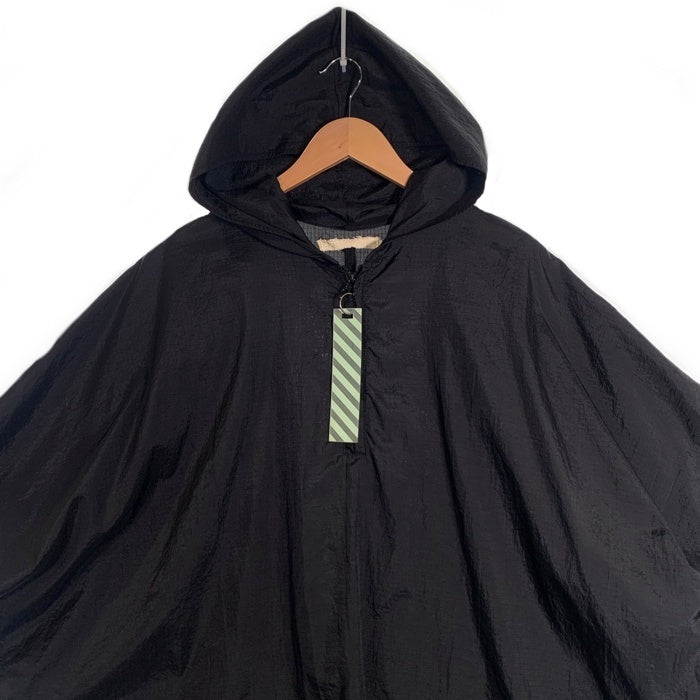 OFF-WHITE オフホワイト プルオーバー ナイロン ポンチョ アノラック ジャケット ブラック Size S 福生店