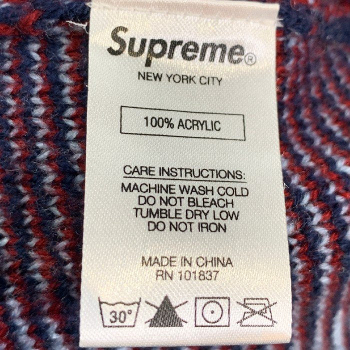 SUPREME シュプリーム 15AW Argyle Crewneck Sweater アーガイルクルーネックセーター ブルー アクリル Size S 福生店
