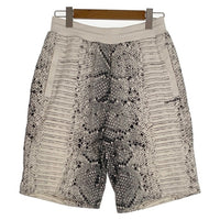 Carhartt WIP カーハート ワークインプログレス Snake AOP Sweat Short スネークプリント スウェットショーツ ショートパンツ ホワイト ブラック Size S 福生店