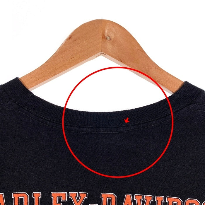 Harley-Davidson ハーレーダビッドソン ポケットTシャツ イーグル バイクプリント 2014コピーライト Size L 福生店