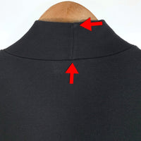 agnes.b homme. アニエスベーオム ハイネック ジップアップカットソー コットン ブラック フランス製 Size 3 福生店