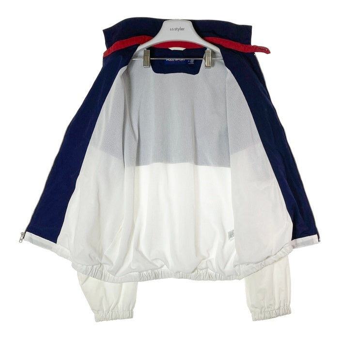 POLO SPORT RALPH LAUREN ポロスポーツ ラルフローレン Tech Harrington テック ハリントンジャケット ネイビーxホワイト sizeM★汚れ有 瑞穂店