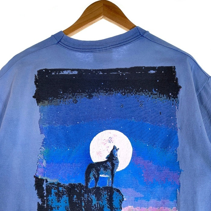 90`s Marlboro マルボロ Coyote コヨーテプリント ポケットTシャツ ライトブルー Size F 福生店