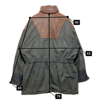 LAKELAND レイクランド レザー切替 中綿ジャケット  グレー size44 瑞穂店