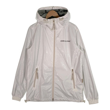 MARK&LONA マークアンドロナ 22FW Maze Multiple Hood Jacket ポリエステル フーデッドジャケット ホワイト ロゴプリント 薄手 MLM-2C-AD01 Size 48 福生店