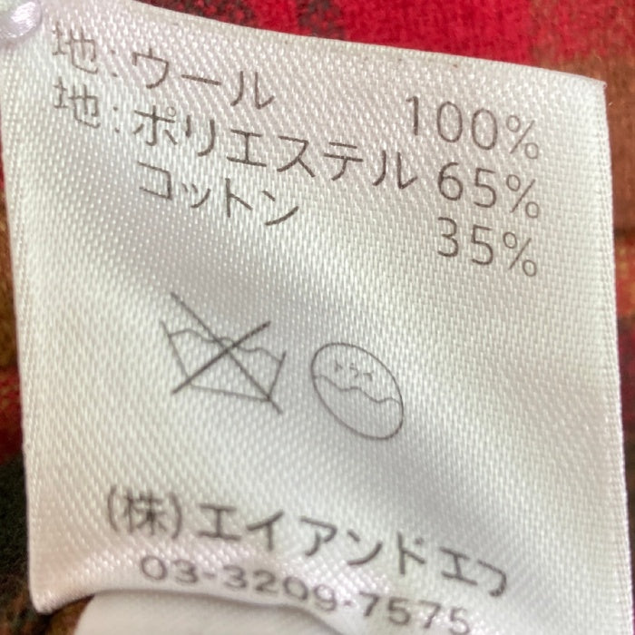 PENDLTON ペンドルトン ウール チェックシャツ 袖襟コーデュロイ レッド sizeXS 瑞穂店