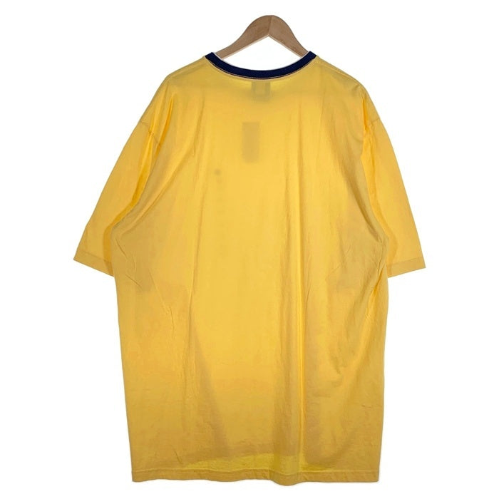 00's TOMMY HILFIGER トミーヒルフィガー クルーネックTシャツ イエロー メキシコ製 Size XXL 福生店