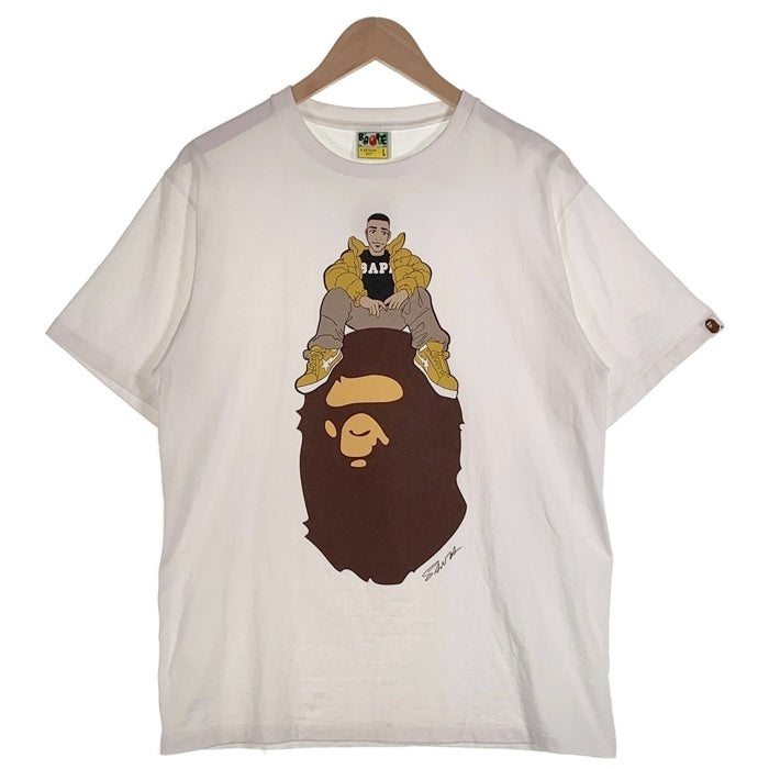 A BATHING APE ア ベイシング エイプ 井上三太 BAPE GALLERY ART Tee 半袖 プリント Tシャツ ホワイト 001TEK731930C Size L 福生店