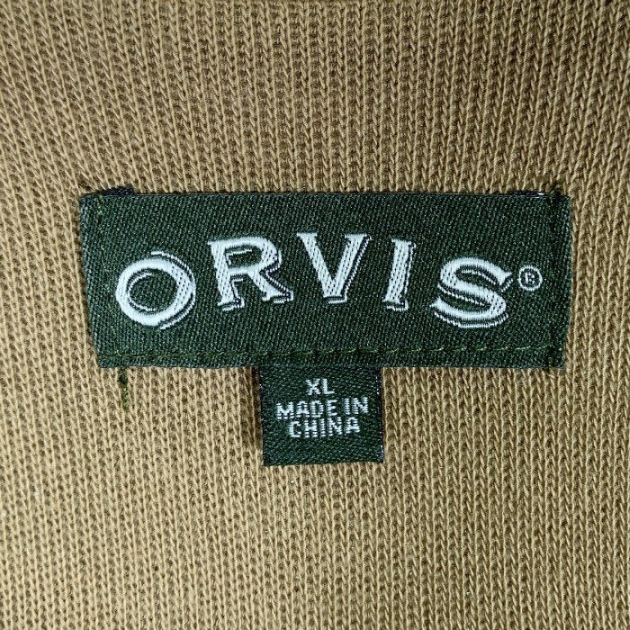 ORVIS オービス コットンニット ジップアップベスト ベージュ Size XL 福生店