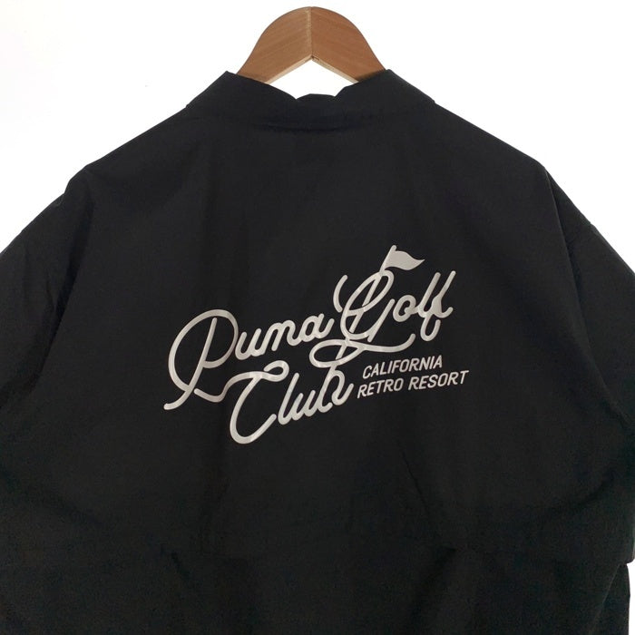 PUMA プーマ PISTE 半袖 シャツ バックプリント ブラック 694437 Size L 福生店