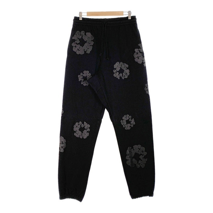 DENIM TEARS デニムティアーズ COTTON WREATH SWEAT PANTS コットンリース スウェットパンツ ブラック フラワーブラック Size XL 福生店