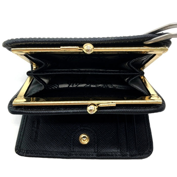 Vivienne Westwood 二つ折り財布 ブラック がま口 Vivienne Westwood ヴィヴィアンウエストウッド 2つ折り がま口