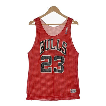 80's Sand-Knit NBA シカゴ・ブルズ マイケルジョーダン 23 メッシュ ゲームシャツ レッド Size M 福生店