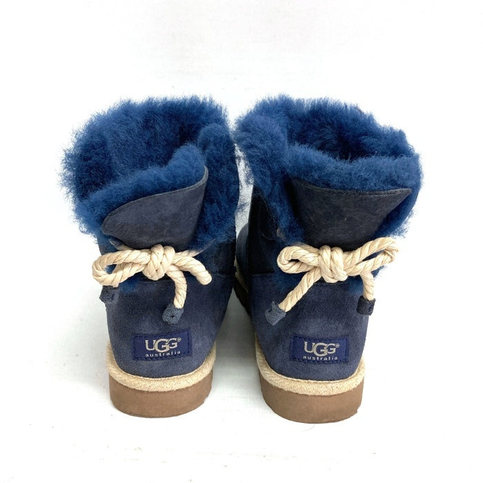 UGG アグ 1006493 W SELENE セリーヌ ショート ムートンブーツ  ネイビーsize25cm 瑞穂店
