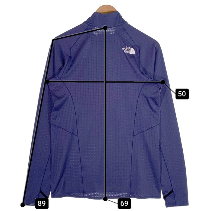 THE NORTH FACE ノースフェイス Expedition Dry Dot Zip High エクスペディション ドライドットジップハイ 長袖 Tシャツ ロンT ケイブブルー NT12122 Size L 福生店
