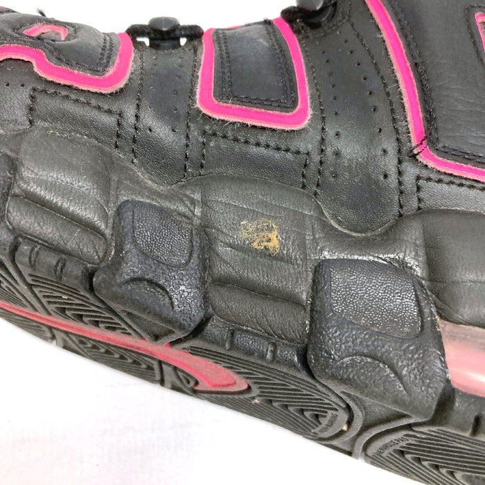 NIKE ナイキ 415082-003 GS Air More Uptempo Black Pink Blast スニーカー ブラック size24cm 瑞穂店
