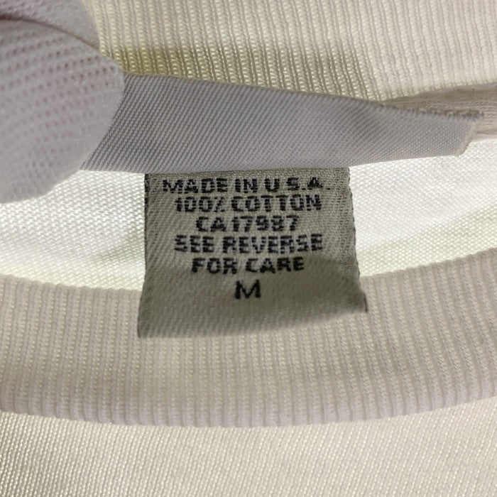 90`s BANANA REPUBLIC バナナリパブリック プリント ポケットTシャツ ホワイト USA製 Size M 福生店