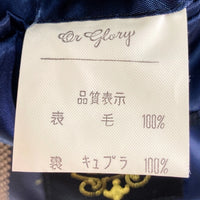 Or glory オアグローリー ウール スーツセットアップ グレー sizeM※パンツ小穴あり 瑞穂店