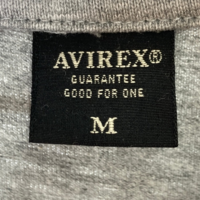 AVIREX アヴィレックス  パイルロゴ Tシャツ グレー sizeM 瑞穂店