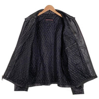 CHARLES KLEIN チャールズ クライン シングル レザージャケット ブラック Size XL 福生店