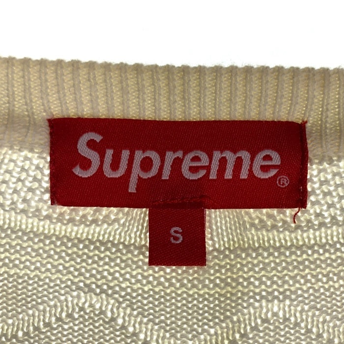 SUPREME シュプリーム Cotton Jacquard Sweater コットン ジャガード セーター ナチュラル Size S 福生店