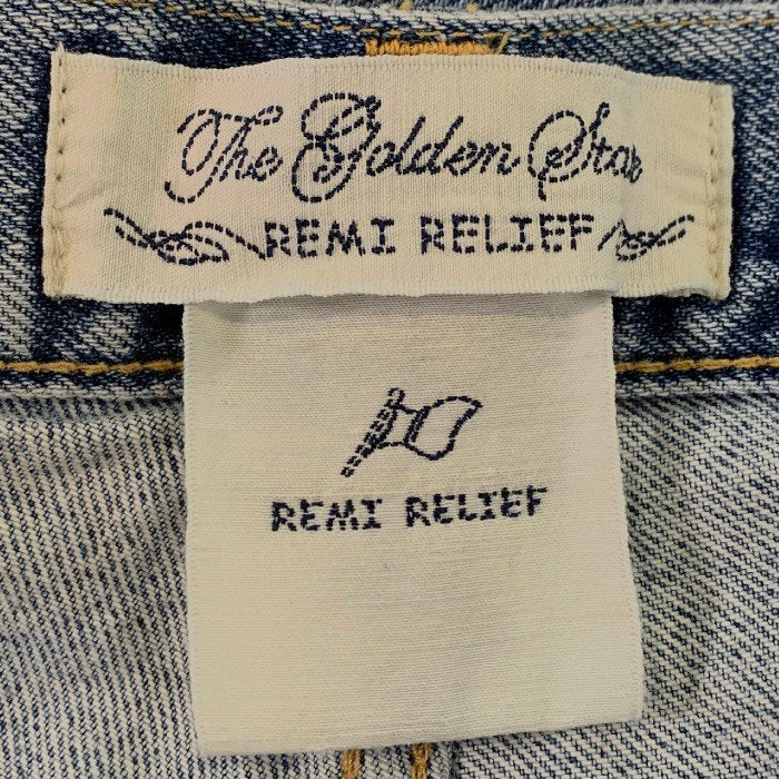 REMI RELIEF レミレリーフ ウォッシュ加工 ストレートデニムパンツ インディゴ Size XL 福生店