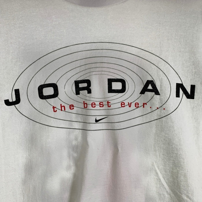 90's NIKE ナイキ JORDAN the best ever... マイケルジョーダン ラストショット プリントTシャツ ホワイト メキシコ製 Size XL 福生店
