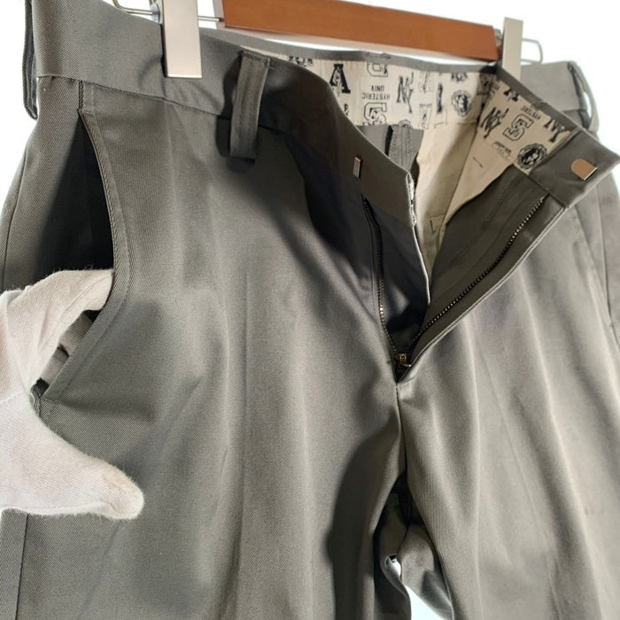 HYSTERIC GLAMOUR ヒステリックグラマー スリムスラックス チノパン グレー 02251AP14 Size L 福生店