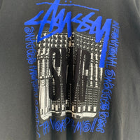 STUSSY ステューシー SWAGGER スワッガー 半袖 Tシャツ ブラック ブルー メキシコ製 Size M 福生店