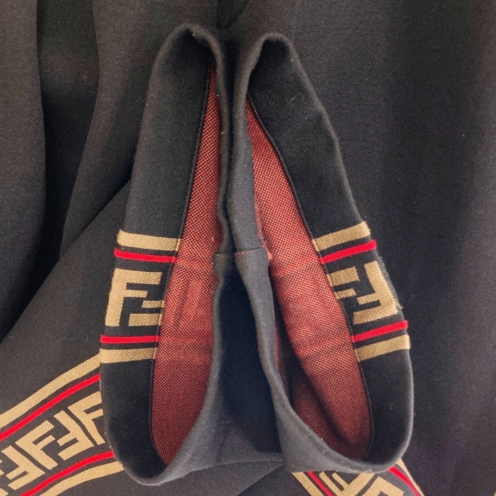 FENDI フェンディ FB0496 A6TH ズッカ柄 ストライプ トラックパンツ ブラック size52 瑞穂店