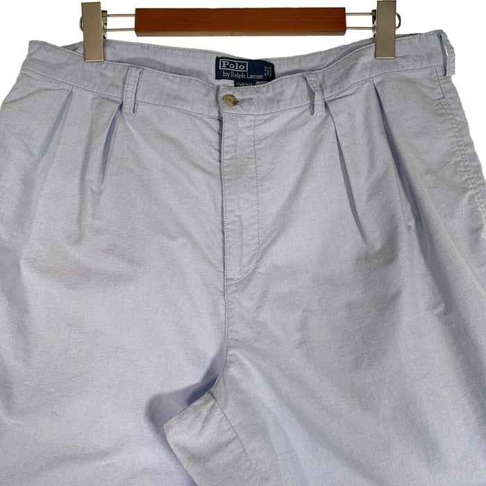 Polo by Ralph Lauren ポロラルフローレン TYLER SHORT タイラーショーツ オックスフォード 2タックショートパンツ ライトブルー Size 38 福生店