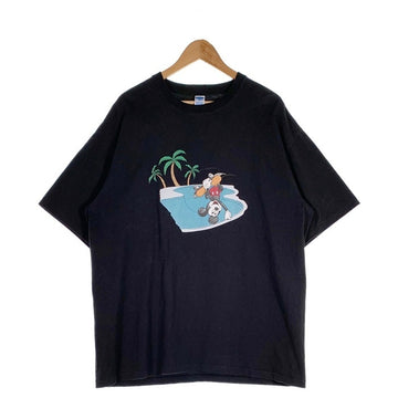 CHALLENGER チャレンジャー 25SS S/S MICKEY MOUSE HAND PLANT Tee ミッキーマウス プリントTシャツ ブラック Size XL 福生店