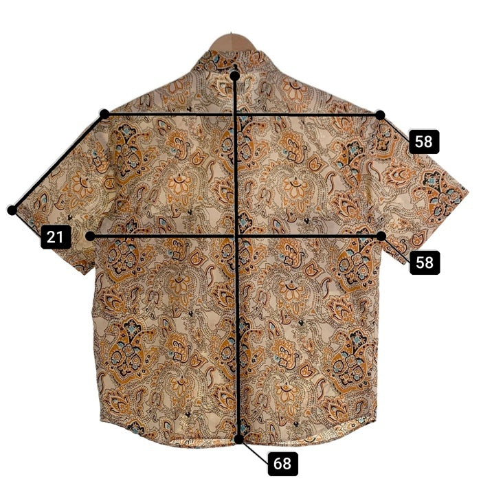 TENDERLOIN テンダーロイン 19SS PE PRINT SHT S/S ペイズリー 半袖 シャツ オレンジ Size S 福生店