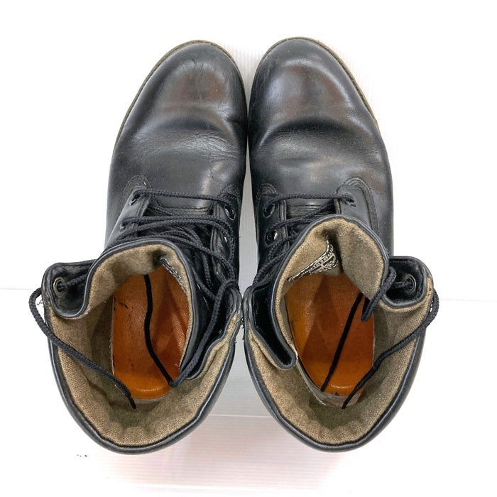 Timberland ティンバーランド HAINSWORTH 6ホール レザーブーツ ブラック Size 約25-26cm 瑞穂店
