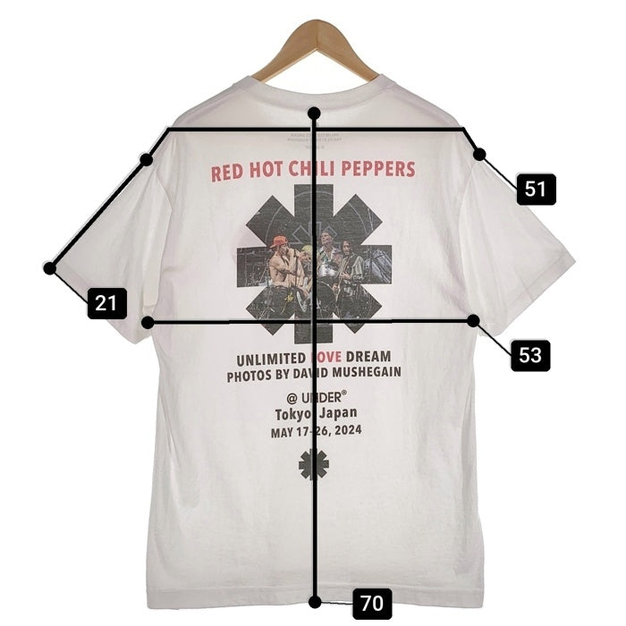 Red Hot Chilli Peppers レッドホットチリペッパーズ UNDER R アンダーアール プリントTシャツ ホワイト ロンハーマン Size M 福生店