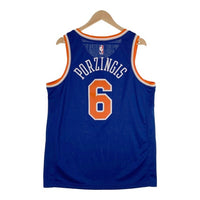 NIKE ナイキ ニューヨークニックス スウィングマンジャージ ゲームシャツ ユニフォーム ブルー ポルジンギス 864495-495 Size L 福生店