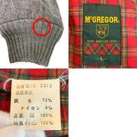 McGREGOR マクレガー G-9 ウール スウィングトップ ジップアップブルゾン グレー Size L 福生店